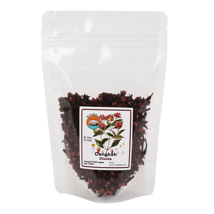 LengkapHemat- Banmala Cengkeh Maluku 100G Kuncup Bunga Kering Cengkih / Whloe Clove