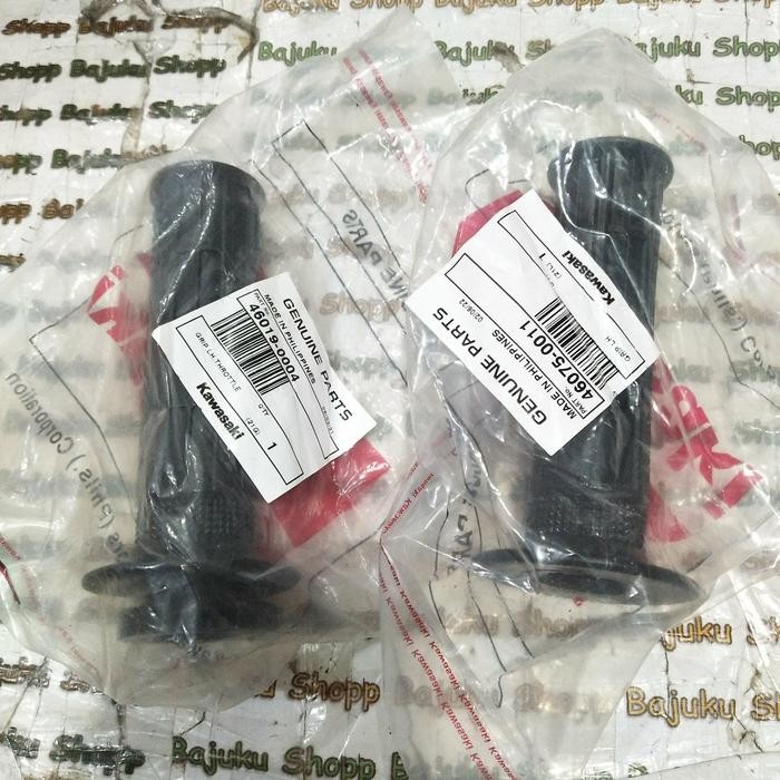 Terhemat Handgrip Handfat Hand Grip Kiri Kanan Sepasang Kawasaki W175 W 175 Original Kawasaki