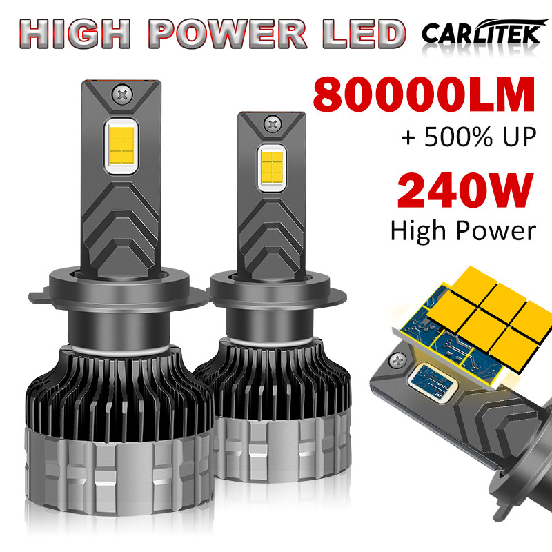 80000LM H7 Led Canbus H4 H11 Headlight Bulbs 240W 6000K H1 H8 9005