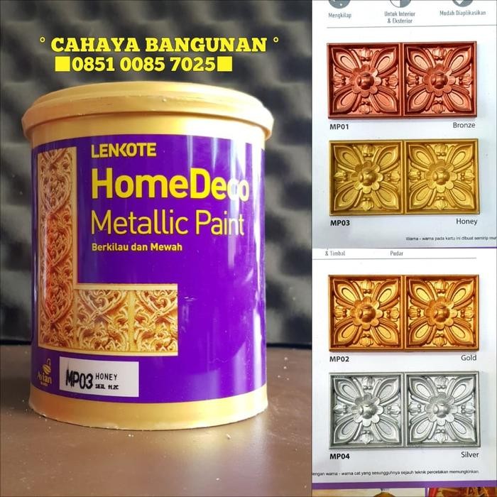 LENKOTE HOMEDECO Cat Emas Bronze Tembok Besi Tempa Metallic Metalik