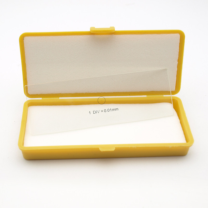 0.01 mm Stage Micrometer Glass slide Reticle Measuring Calibration Ruler DIV=0.01mm for Biological M