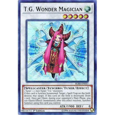 j225- T.G. Wonder Magician - Blrr-En057 - Ultra Rare 1St Edition