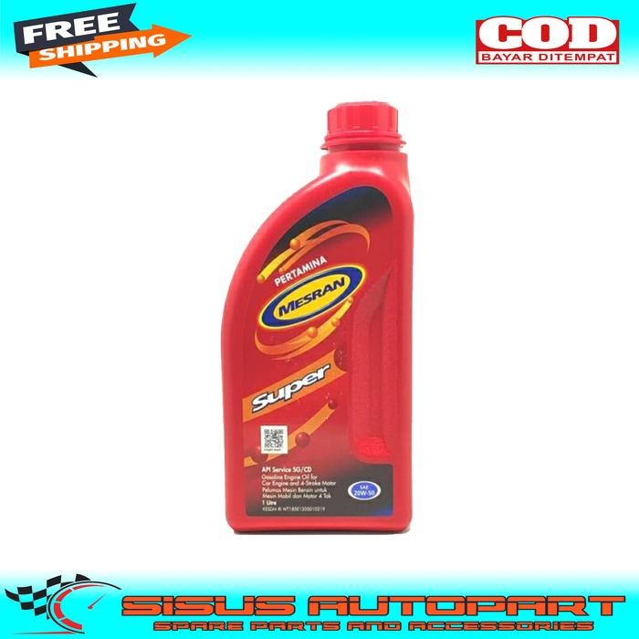 OLI PERTAMINA MESRAN SUPER 1L / OLI MESRAN SUPER SAE 20W-50 1000ML