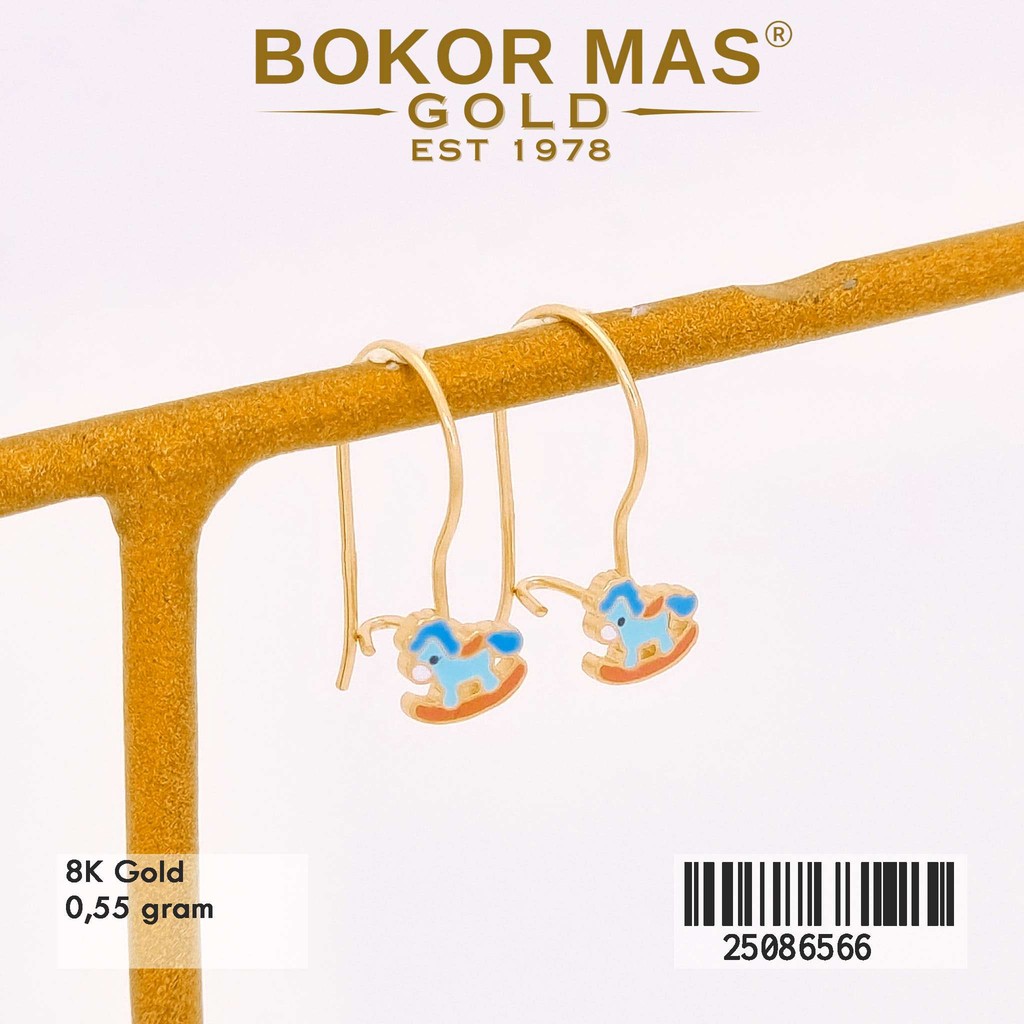 Anting Anak Variasi Desi Kuda Biru Emas 375 8K 25086566 - BokorMas Gold