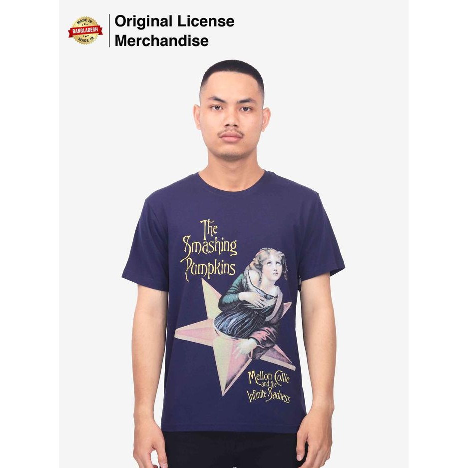 SMASHING PUMPKINS Mellon Collie Navy Kaos Band Alt Rock PHD Original new