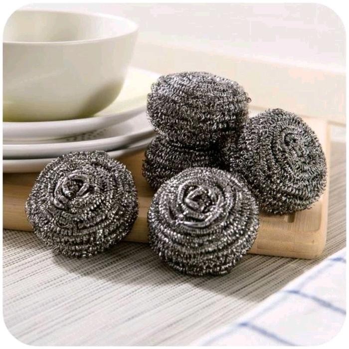 3pcs Sabut Besi Kawat Pencuci piring / Sabut spon pencuci piring / Spon pencuci piring kasar sinar