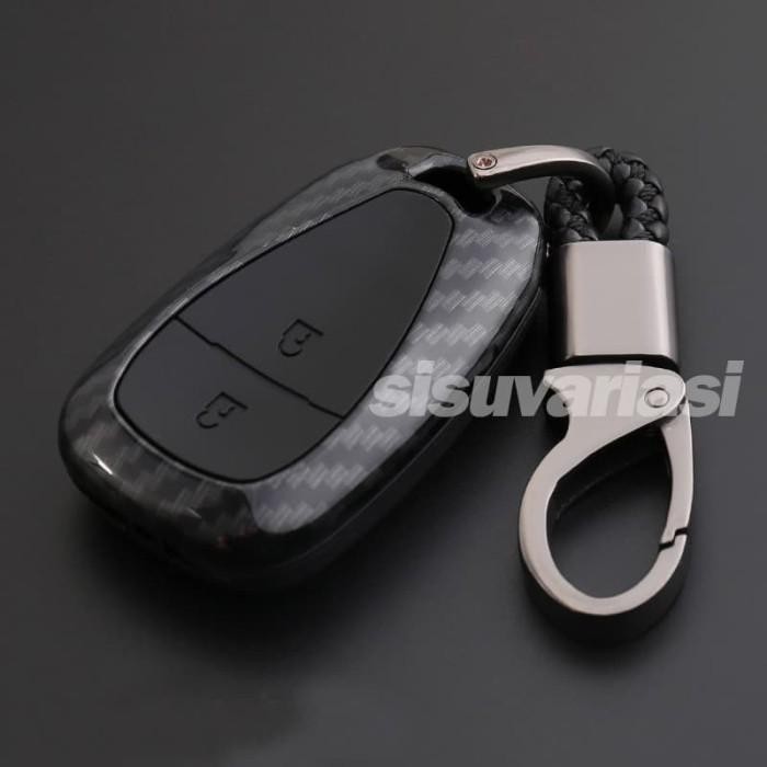 Smart Key Cover Case Kunci Carbon Chevrolet Trax