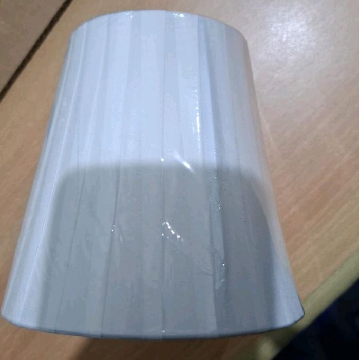 KAP JEPIT LAMPU HIAS CRYSTAL LILIN WARNA PUTIH BAHAN KAIN