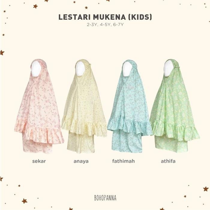 TERMURAH Bohopanna - Lestari Mukena Kids - Lestari Mukena Dewasa Bohopanna - Jilbab Anak - Kerudung
