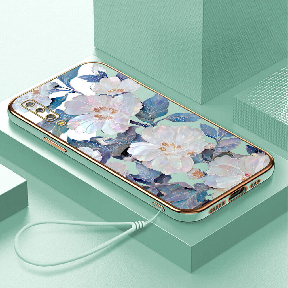 Casing Hp Untuk Compitable With Samsung Galaxy A7 2018 A750 Lokal Stock Lanyard Phone Case Cassing K