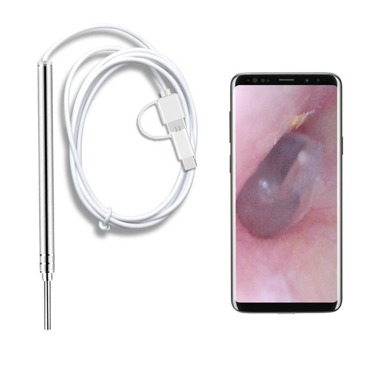 2Mp 3.9Mm Earpick Endoscope Camera Ear Wax Removal Otoscope Inspection Earscope Cleaner 3In1 Usb Ear