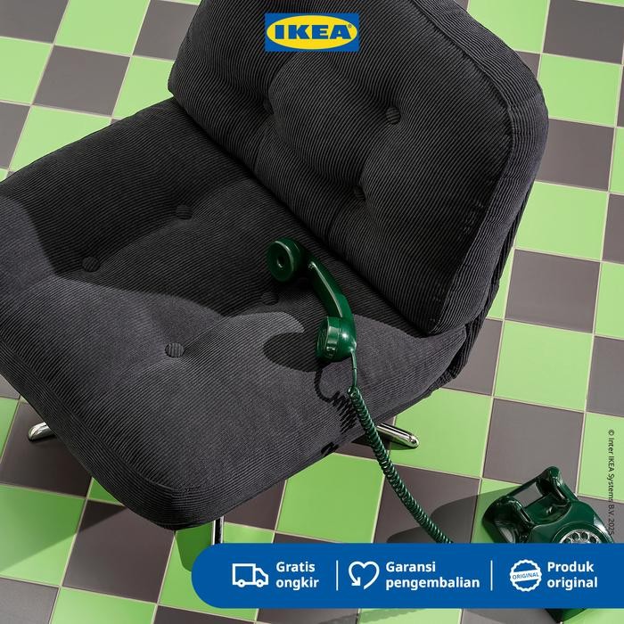 IKEA DYVLINGE Kursi Santai Bisa Berputar Kelinge - Hitam