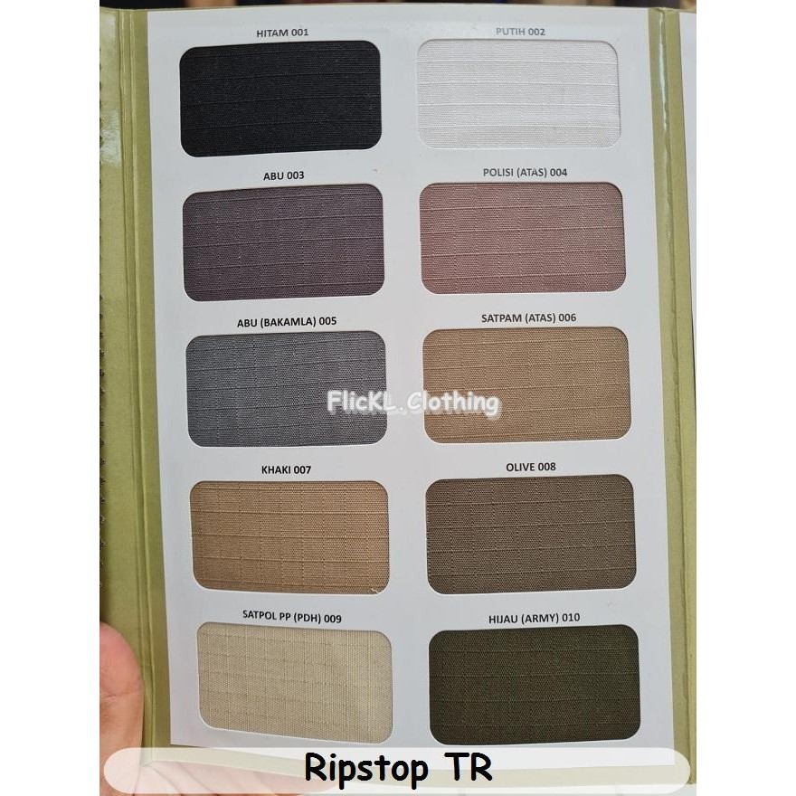 PernikKita- Kain Ripstop Tr Serat Kotak Kotak Bahan Ripstop Tr Katun