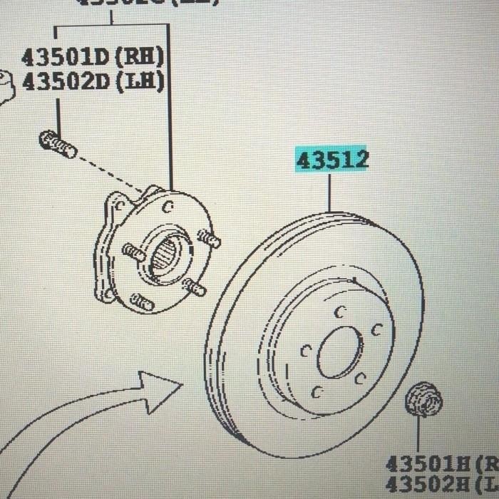 Disc Brake / Piringan Rem Cakram Alphard Vellfire ANH20 Estima Brembo SET