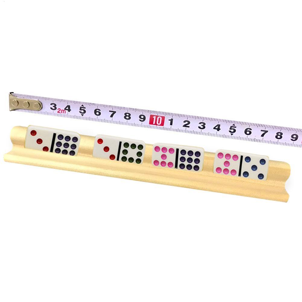4 Domino Trays Wooden Domino Racks Domino Holders For Domino Tiles Mexican Train Mahjong Kids