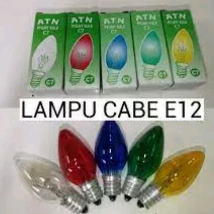 Bohlam cabe Lampu cabe E12 Lampu hias
