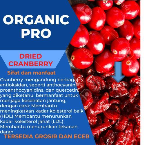 CRANBERRY, DRIED CRANBERRY 1KG