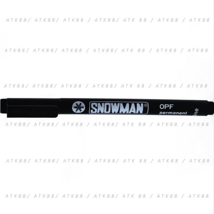 NEW Spidol Snowman OHP-F Permanent (Hitam/Biru/Merah/Hijau)