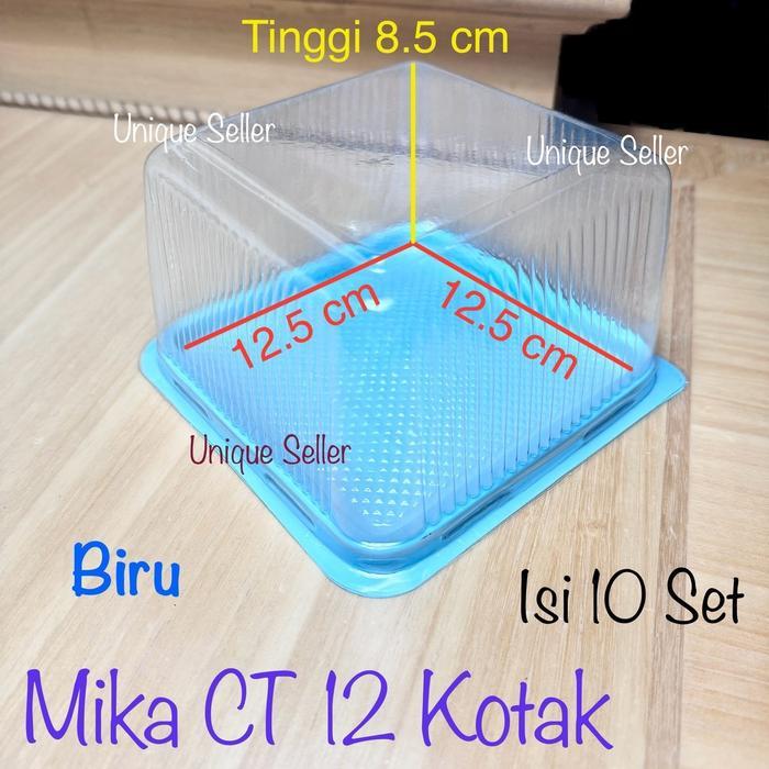 [Isi10] Mika CT 12 Kotak Uk 12x12 Tinggi 8.5 cm / Mika CT 120 / Mika 12x12cm / Mika Tart Mini Cake
