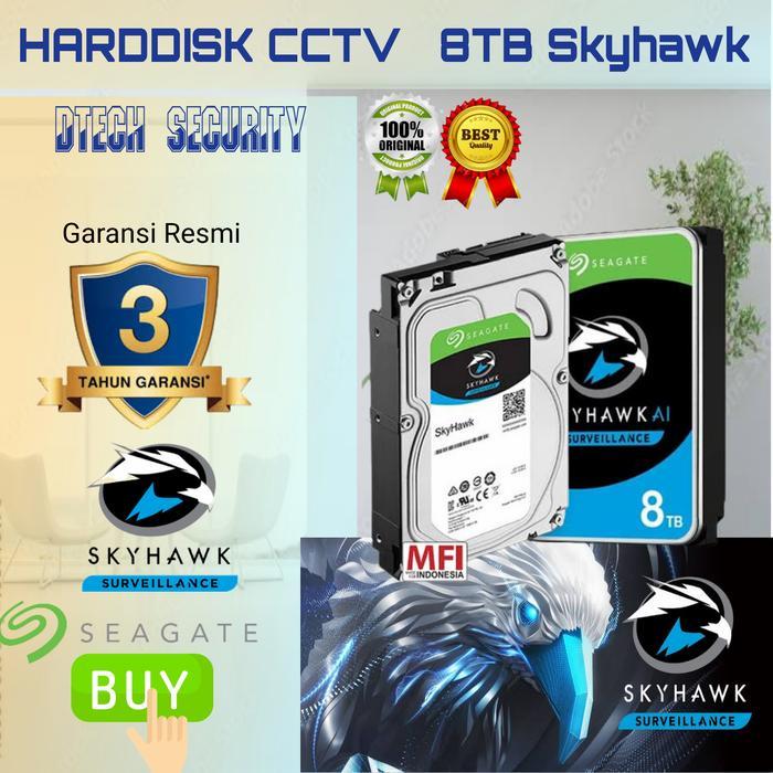 Hardisk 8Tb Seagate Skyhawk / Harddisk cctv 8TB seagete skyhawk