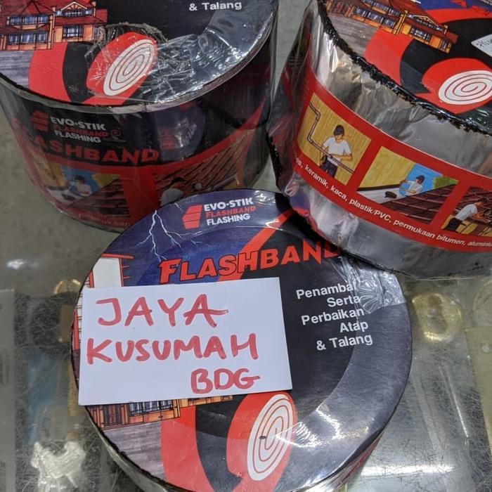 Flashband Evo Stik Bitumen lebar 7,5 cm Aspal Alum tambal Seng Talang