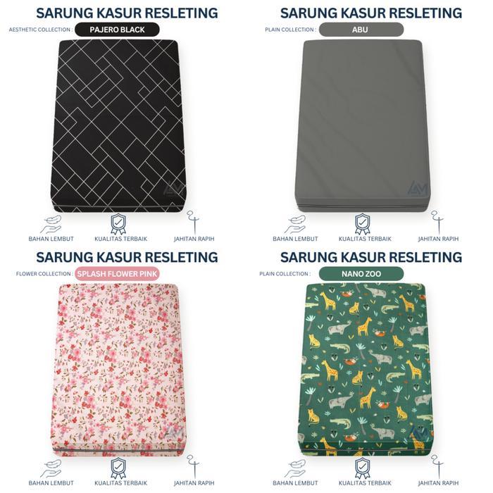 SALE Sarung Kasur Busa Resleting 140x180x10 140x180x15 - Sprei Resleting 140x180x10 140x180x15