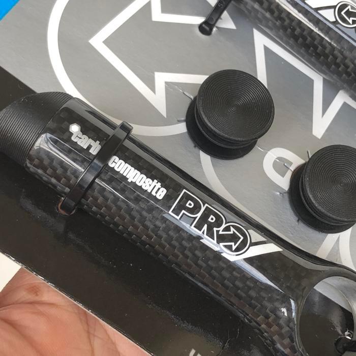 Bisa Spk Tanduk Bar End Stang Sepeda Carbon Composite Sl Pro Shimano Hitam