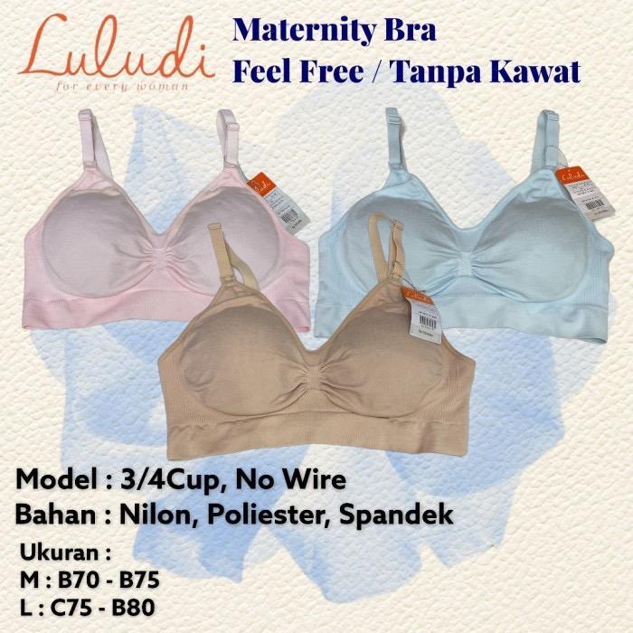 Luludi By Wacoal Maternity Bra Feel Free / Menyusui Nursering/ 3/4Cup