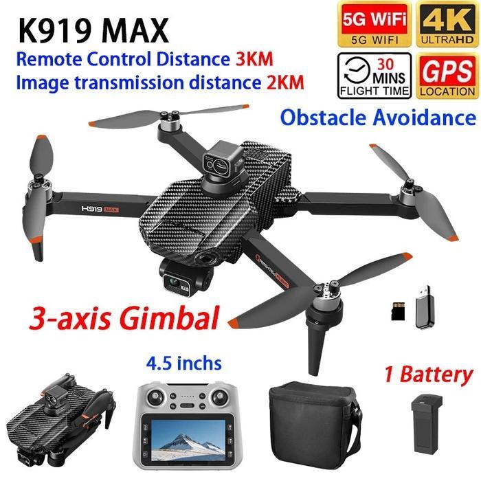 NEW Drone JJRC X40 PRO GPS 3Axis Gimbal Camera 4k Profesional HD 1080p With Screen Remote Contro Alt