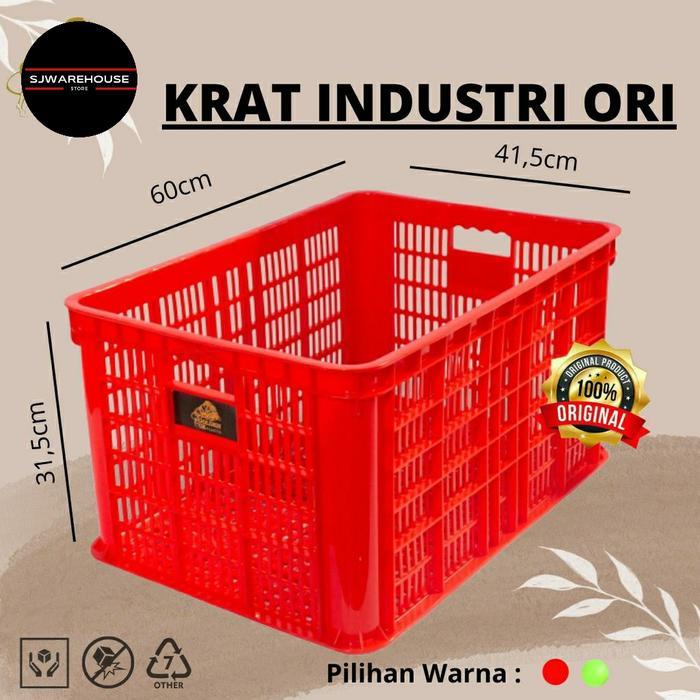 Promo Krat Industri Tebal Ori / Krat Piring Plastik Besar Gojek Grab
