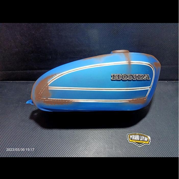 Tangki Cb Galvanis Cat Biru Bladus Tengki Bensin Cb 125 Tangki Cb125 Biru Bladus Galvanis Tangki