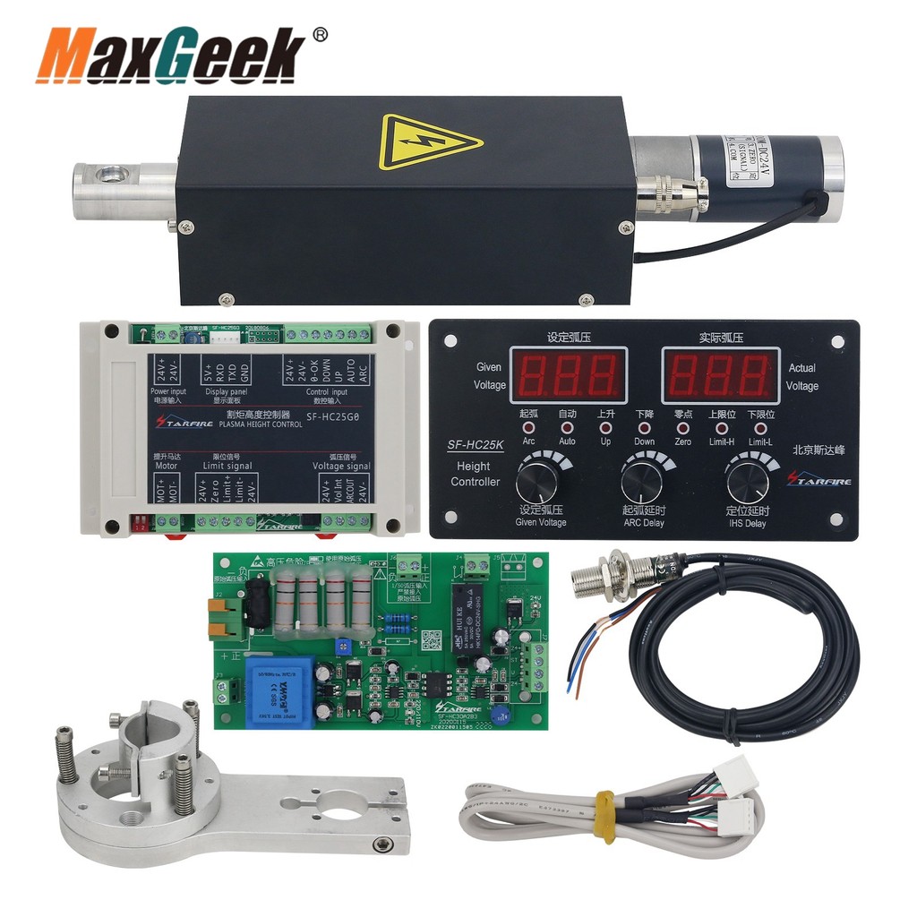 BEST SELLER Maxgeek SF-HC25K Torch Height Controller Plasma THC + THC Lifter 1800mm/min + Small Bump
