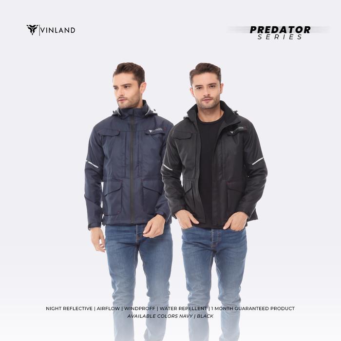 Jaket Motor Pria Tebal Waterproof VINLAND PREDATOR