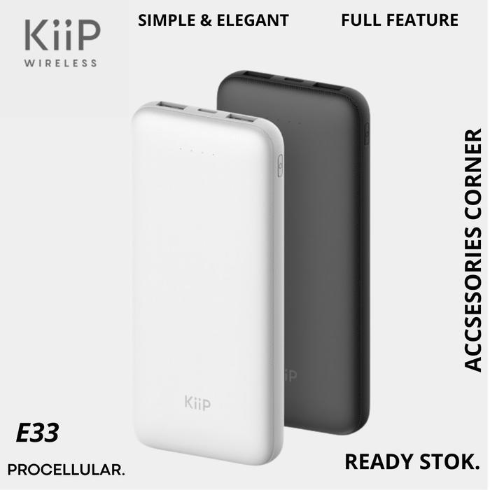 TERLARIS KiiP E33 Power Bank Slim 10000mah Dual Port USB