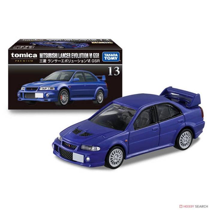 Diecast 1:61 Tomica Premium No13 270768 Mitsubishi Evo Vi Gsr Biru Terbaru 