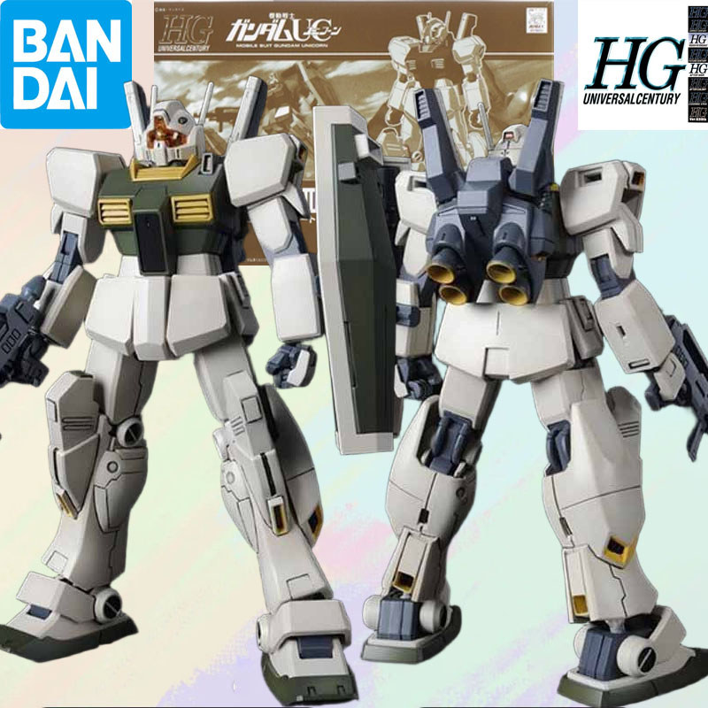 Bandai Original MODEL KIT GUNDAM HG 1/144 RGM-79 G GM SNIPER Anime Action Figure Assembly Model Toys