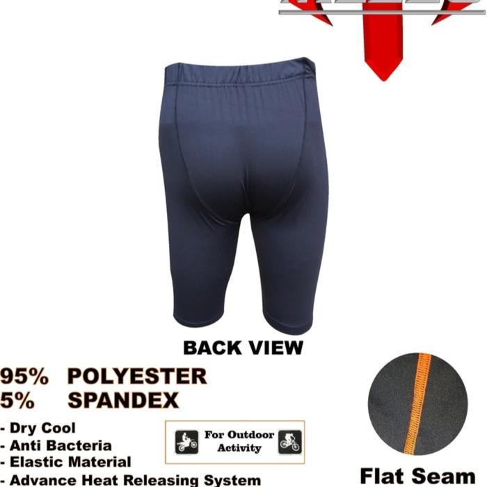 Celana Base Layer / BaseLayer / Inner Layer pendek mezzo - Hitam, M