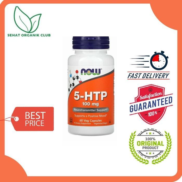 Now Foods 5-Htp 100 Mg 60 Caps 5 Htp 5Htp - Positive Mood Produk Unggulan