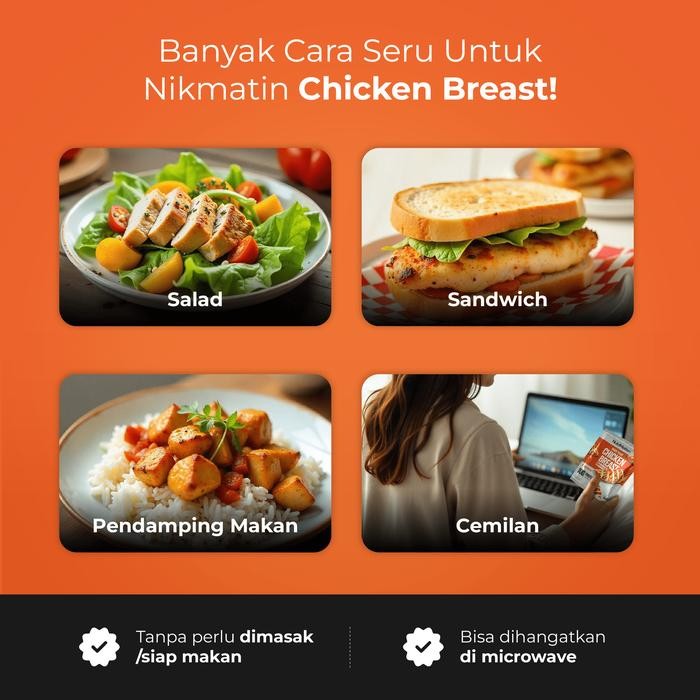 

Mamiseler45 - Nutrimotion Chicken Breast 5Pcs - Dada Ayam Siap Makan Tinggi Protein & Rendah Lemak