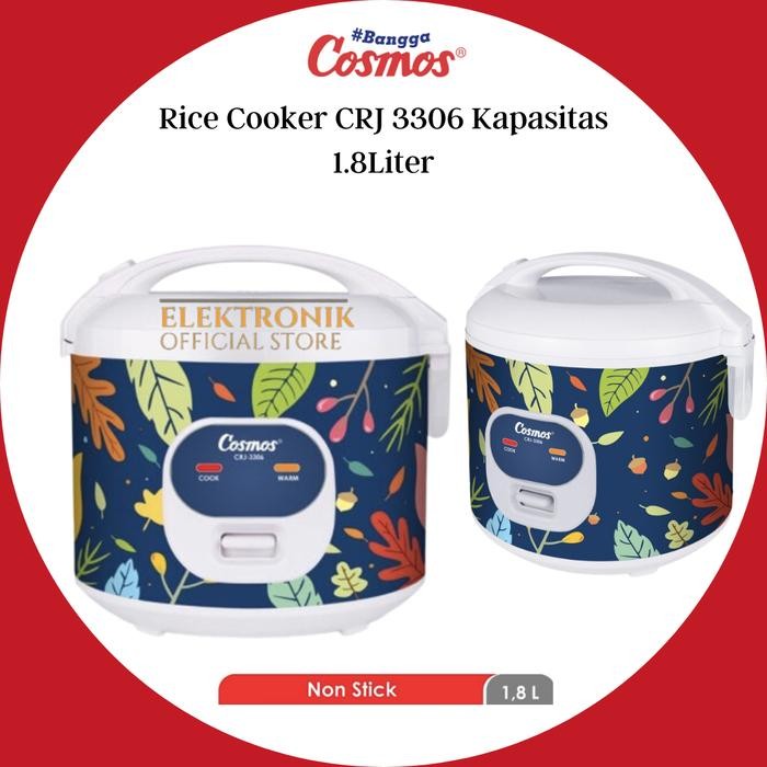 Cosmos Rice Cooker Crj 3306 Rice Cooker 1.8Liter