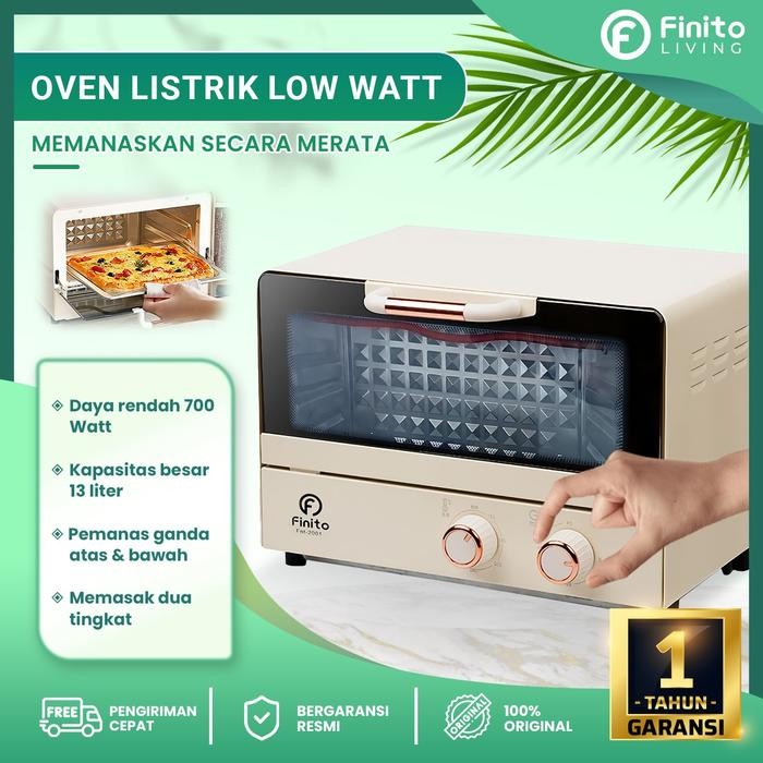 Finito Oven Listrik 12 L Pemanggang Kue Low Watt Multifungsi