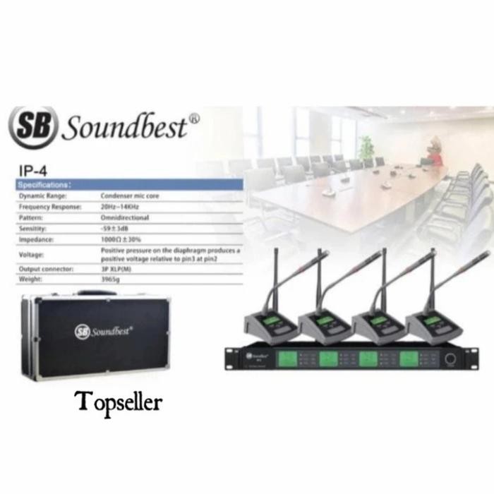 MIC WIRELES CONFERENCE SOUNDBEST IP 4