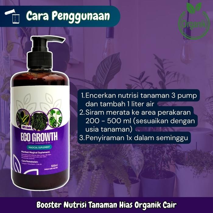 

Promo Nutrisi Tanaman Hias Booster Organik Cair 500 Ml Pupuk Organik Cair Termurah