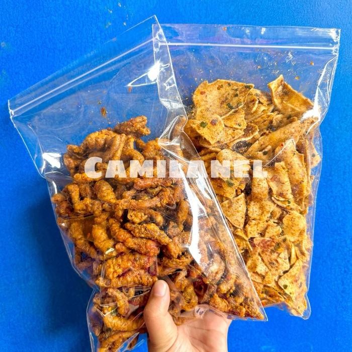 

PAKET BUNDLING SUSRENG (500GR USUS DAN 500GR BASRENG) FOOD CAMILAN PEDAS ASIN SNACK