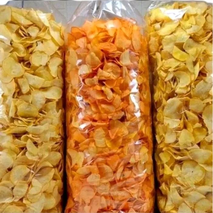 

KERIPIK SINGKONG RENYAH GURIH/ KEMASAN 1KG & 500GRAM