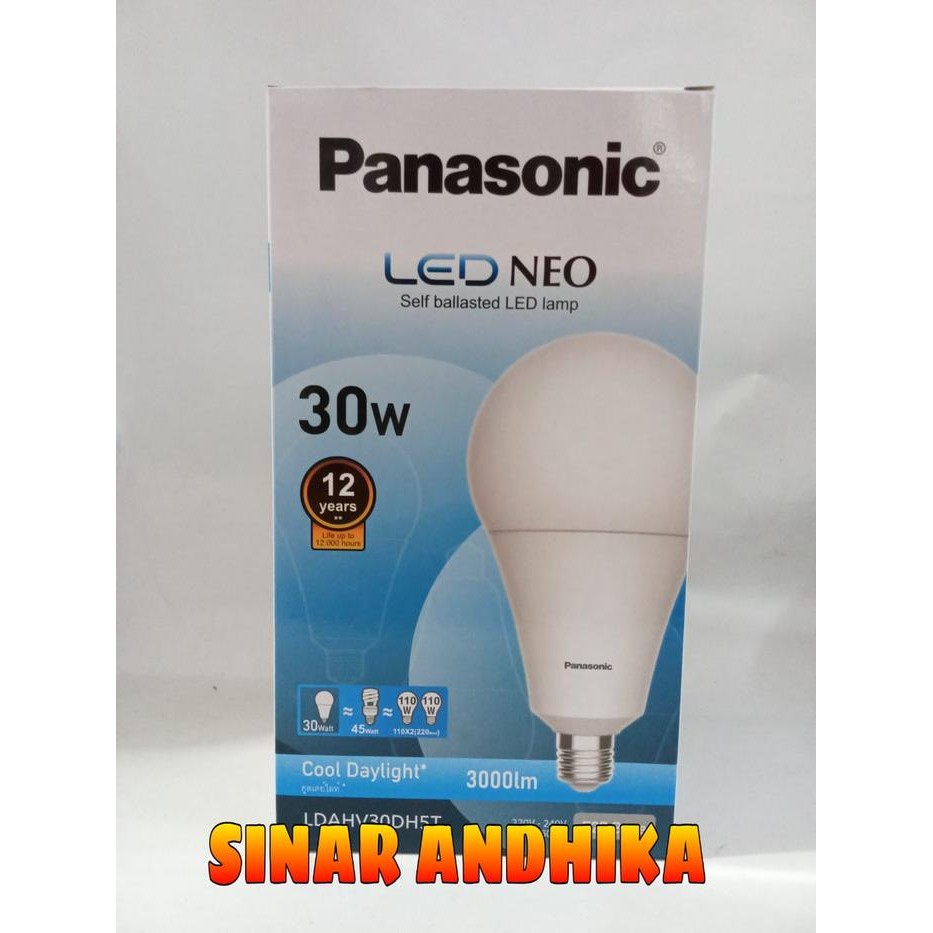 Pilihan- Lampu Led Bulb Panasonic Neo 30 Watt Putih