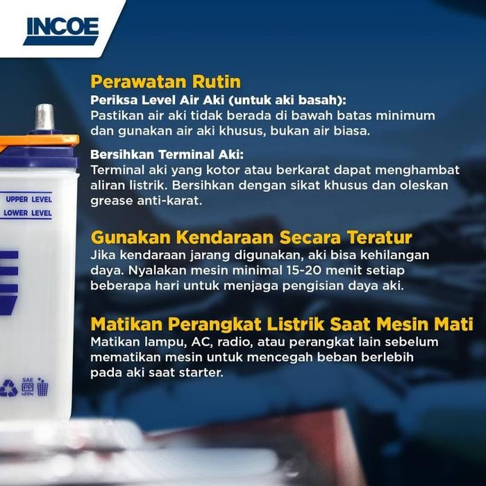 INCOE PREMIUM ASTRA AKI GENERATOR SET N150 - 150AH AKI BASAH