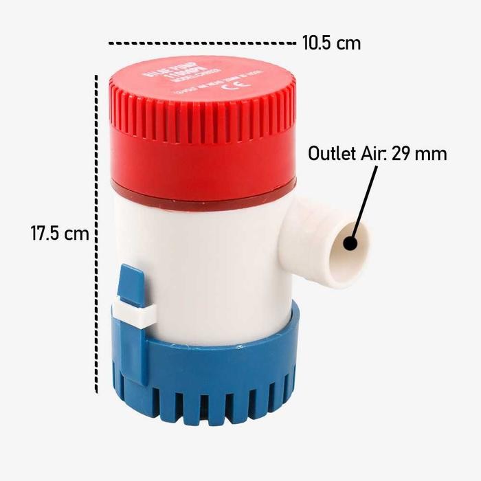 POMPA HISAP SEDOT PENYARING PEMBERSIH AIR KOLAM AKUARIUM IKAN PORTABEL