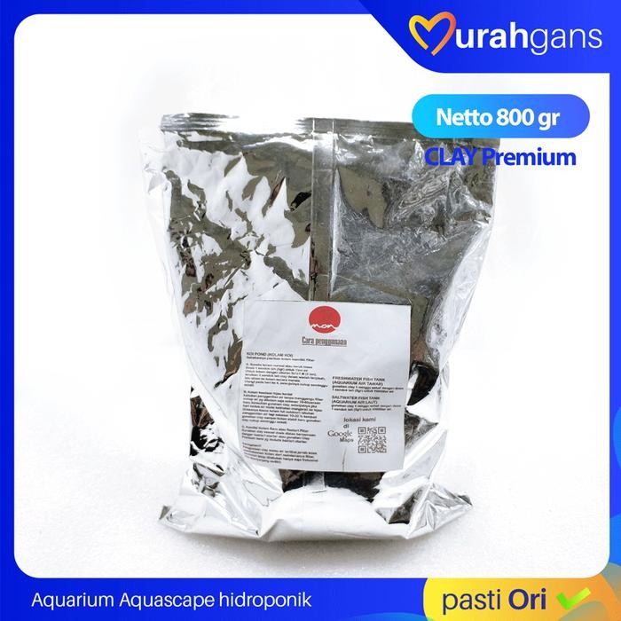CLAY PREMIUM PENJERNIH AIR KOI PLUS MINERAL DAN BAKTERI STARTER 800GR