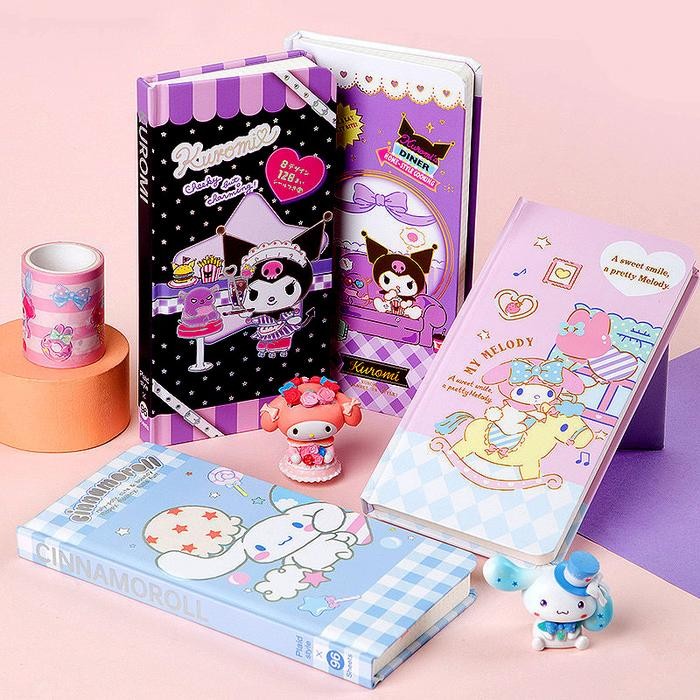 

Bisa Termin! Notebook Diary Handbook Kt Sanrio Weekly Planer Cinamorrol Melody Kuromi Square Grid